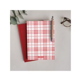 Bikutumutluluk Kırmızı Beyaz Ekose Defter