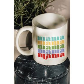Bikutumutluluk Mama Retro Stil Rengarenk Kupa