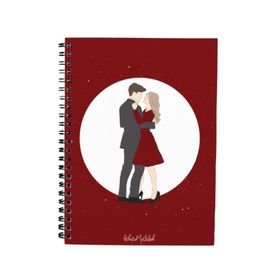 Bikutumutluluk N045 A5 Romantik Dans Tasarım Spiralli Defter