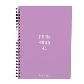 Bikutumutluluk N078 A5 Tasarım Spiralli Defter
