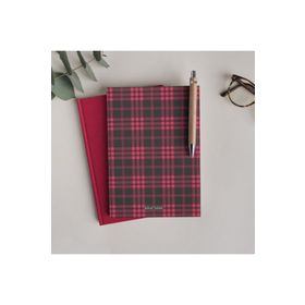 Bikutumutluluk Siyah Kırmızı Ekose Defter