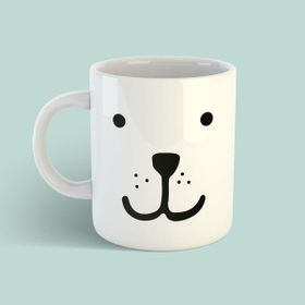Bikutumutluluk Tasarım Serisi Bear Face Kupa