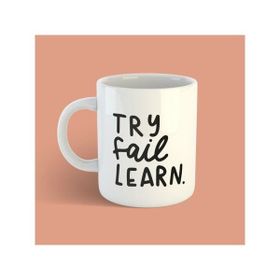 Bikutumutluluk Tasarım Serisi Try Fail Learn Kupa