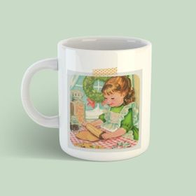 Bikutumutluluk Tasarım Serisi Vintage Minik Aşçı Kupa