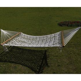 Bilen Hamak 120 cm Beyaz Çift Kişilik Düğümsüz Lüks Hamak