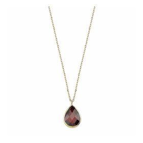 Bilezikhane 14 Ayar Altın Bordo Taşlı 1.10 Gram Kolye