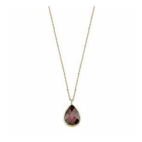 Bilezikhane 14 Ayar Altın Bordo Taşlı 1.10 Gram Kolye