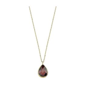 Bilezikhane 14 Ayar Altın Bordo Taşlı 1.10 Gram Kolye