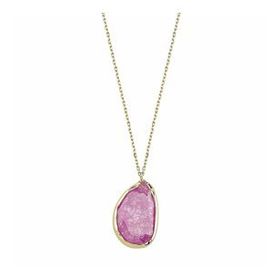 Bilezikhane 14 Ayar Altın Pembe Taşlı 1.50 Gram Kolye