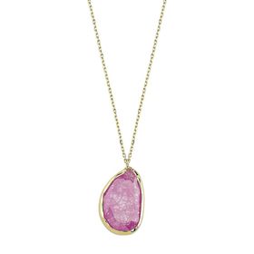 Bilezikhane 14 Ayar Altın Pembe Taşlı 1.50 Gram Kolye
