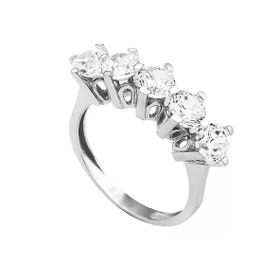 Bilezikhane 14 Ayar Beyaz Altın Swarovski Beştaş 3.80 Gram