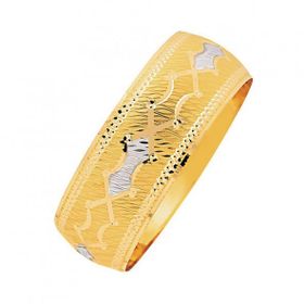 Bilezikhane 14 Ayar Mega 25 Gram Noktalı Model Sarı Altın Bilezik