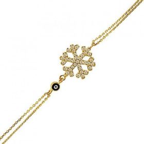 Bilezikhane 14BLK0012 2,50 gr 14 Ayar Altın Kar Tanesi Bileklik