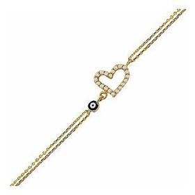Bilezikhane 14BLK0020 2,06 gr 14 Ayar Altın Kalp Bileklik