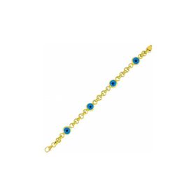 Bilezikhane 14BLK031500 Göz Boncuklu 14 Ayar 18.33 gr Altın Bileklik