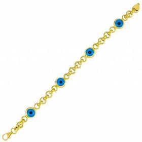 Bilezikhane 14BLK031500 Göz Boncuklu 14 Ayar 18.33 gr Altın Bileklik