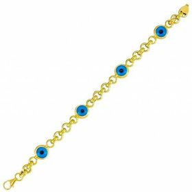 Bilezikhane 14BLK031500 Göz Boncuklu 14 Ayar 18.33 gr Altın Bileklik