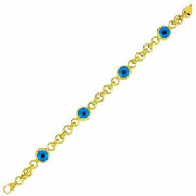 Bilezikhane 14BLK031500 Göz Boncuklu 14 Ayar 18.33 gr Altın Bileklik