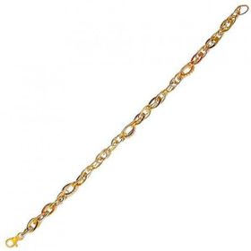 Bilezikhane 14BLK0330 7,00 gr 14 Ayar Altın 3 Renk Hallow Bileklik