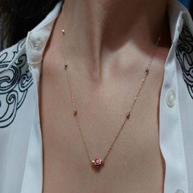Bilezikhane 14KLY0604 Altın Dorikalı Mineli Kolye