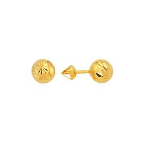 BİLEZİKHANE 22 Ayar Altın Top Küpe 2.50 Gram 22KPE0051