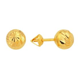 BİLEZİKHANE 22 Ayar Altın Top Küpe 2.50 Gram 22KPE0051