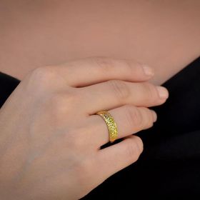 Bilezikhane 22 Ayar Sade Altın Kalemli Yüzük
