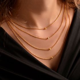 Bilezikhane 22 Ayar Toplu Süzme Altın Kolye