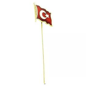 Bilezikhane Bayrak Mineli 14 Ayar Altın Rozet
