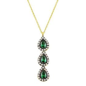 Bilezikhane Damla Tria 2.38 Gram 14 Ayar Altın Kolye