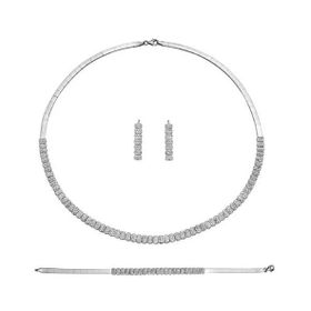 Bilezikhane Dolunay Beyaz Altın Set 27,00 Gram 14 Ayar Altın