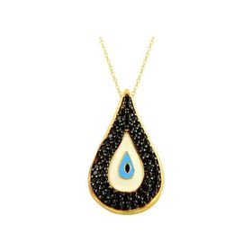 Bilezikhane Göz Boncuklu Damla 2.15 Gram 14 Ayar Altın Kolye