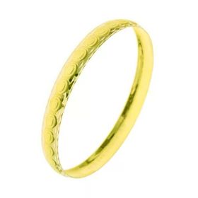 Bilezikhane Hediyelik Bilezik 4,00 Gram Oval Desen 14 Ayar Altın
