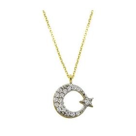 Bilezikhane Küçük Ay Yıldız 1.58 Gram 14 Ayar Altın Kolye