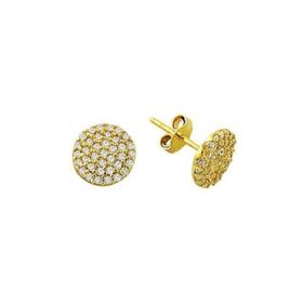 Bilezikhane Oval 1.52 Gram 14 Ayar Altın Küpe