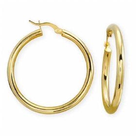 Bilezikhane Oval Halka 3.67 Gram 14 Ayar Altın Küpe
