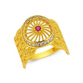 Bilezikhane Pembe Taşlı 14 Ayar Altın 4.65 Gram Yüzük