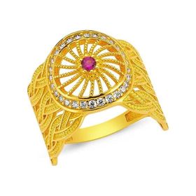 Bilezikhane Pembe Taşlı 14 Ayar Altın 4.65 Gram Yüzük