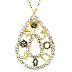 Bilezikhane Şans 3.40 Gram Damla Model 14 Ayar Altın Kolye
