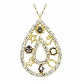 Bilezikhane Şans 3.40 Gram Damla Model 14 Ayar Altın Kolye