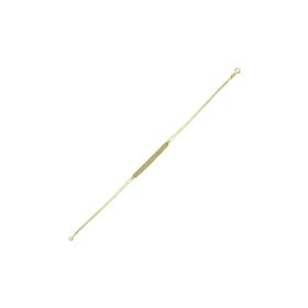 Bilezikhane Sıra Taşlı Beyaz 2.29 Gram 14 Ayar Altın Bileklik