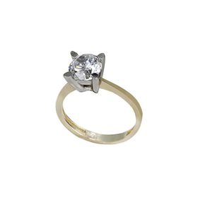 Bilezikhane Tek Taş Sarı 3.09 Gram 14 Ayar Altın Yüzük