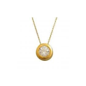 Bilezikhane Tektaş 1.72 Gram 14 Ayar Altın Kolye