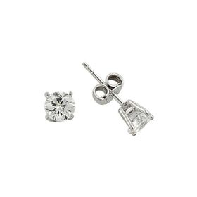 Bilezikhane Tektaş Beyaz 1.35 Gram 14 Ayar Altın Küpe