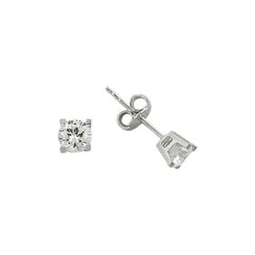 Bilezikhane Tektaş Beyaz 1.47 Gram 14 Ayar Altın Küpe
