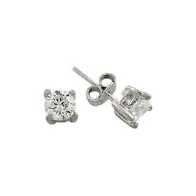 Bilezikhane Tektaş Beyaz 1.85 Gram 14 Ayar Altın Küpe