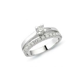 Bilezikhane Tektaş Pırlanta 0.48 CT G-SI 5.40 Gram 18 Ayar Altın Yüzük