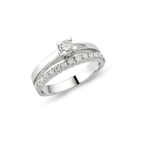 Bilezikhane Tektaş Pırlanta 0.48 CT G-SI 5.40 Gram 18 Ayar Altın Yüzük