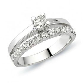Bilezikhane Tektaş Pırlanta 0.48 CT G-SI 5.40 Gram 18 Ayar Altın Yüzük