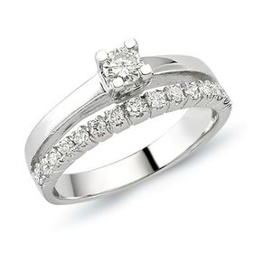 Bilezikhane Tektaş Pırlanta 0.48 CT G-SI 5.40 Gram 18 Ayar Altın Yüzük